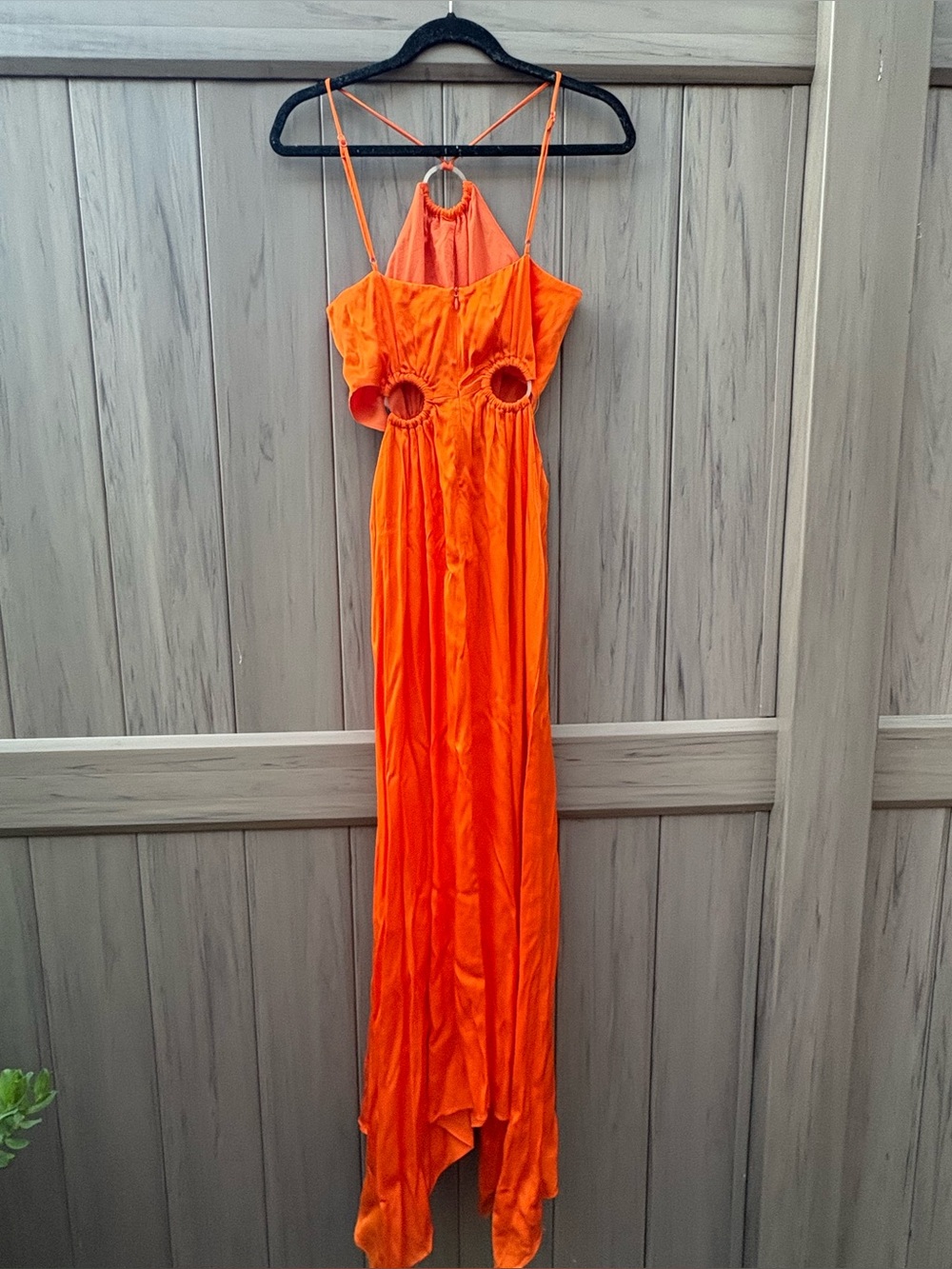 ELLIATT Visitant Maxi Dress in Papaya Bright Orange Sundress Sun Gown small - Picture 8 of 10
